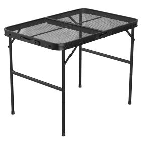 Collapsible Aluminum Camping Table Picnic BBQ Stand 88LBS Max Load
