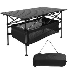 Portable Folding Camping Table Lightweight Aluminum with Carrying Bag