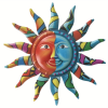 1pc, Creative Metal Sun Wall Decor,