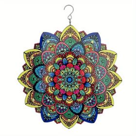 1pc 3D Hanging Mandala Wind Spinner 360° Rotation