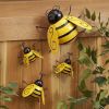 4pcs; Metal Wall Art; Metal Bumble Bee Wall Decor