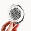 1pc Stainless Steel Flower Of Life Wind Spinner