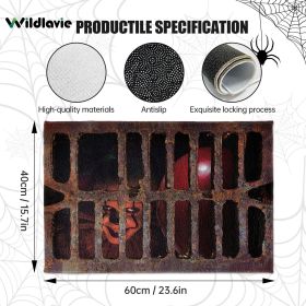 1pc Horror Clown 3D Illusion Halloween Bath Mat Scary Welcome Door