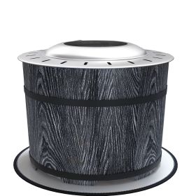 Outsunny Smokeless Fire Pit Portable Magnesium Oxide Bonfire Stove with Mat Black