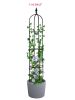6.2ft Garden Obelisk Trellis, Black