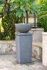 Polyresin Gray Zen Bowl Water Fountain
