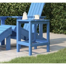 Patio Adirondack Table Aqua Blue