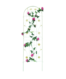 4 Pack Cream White Metal Garden Trellis