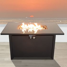 Steel Outdoor Fire Pit Table with Lid