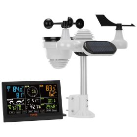 VEVOR 7-in-1 Wireless Weather Station, 7.5 in Large Color Display