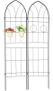 2 Pack Metal Garden Trellis Black