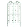 2 Pack Metal Garden Trellis Green