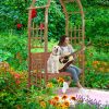 Wooden Arch with Bench for 2 People