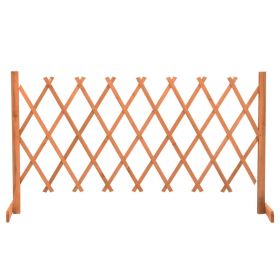 Garden Trellis Fence Orange  Solid Firwood