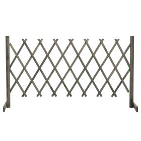 Garden Trellis Fence Gray