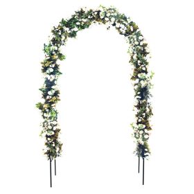 Metal Garden Arch Trellis; Adjustable Arbor Trellis