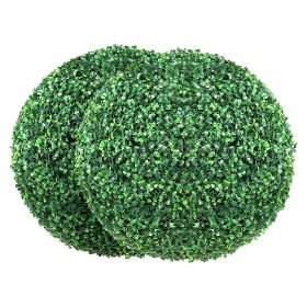 VEVOR Artificial Topiaries Boxwood Trees, 16' Tall (2 Pieces)