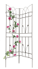 2 Pack Metal Garden Trellis Brown