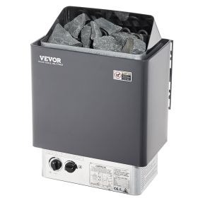 9KW Electric Sauna Heater with Built-In Controls, 3H Timer & Adjustable Temperature