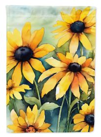 Maryland Black-Eyed Susans in Watercolor Garden Flag Mailbox Flag Decorative Yard Flag Banner Outside Patio Artwork Yard Flower Beds, Garden Size