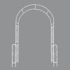 Metal Garden Arch Garden Arbor Trellis Cream White