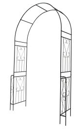 Metal Garden Arch Garden Arbor Trellis Cream White