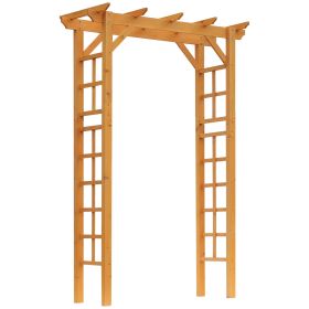 Outsunny 85" Wooden Garden Arbor