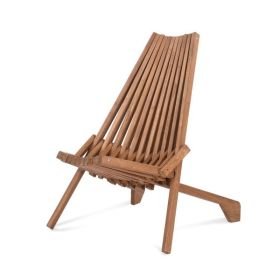 [Replace 66876605]Wood Folding Chair for Outdoor, Low Profile Acacia Wood Lounge Chair for Balcony Porch Backyard Patio Lawn Garden