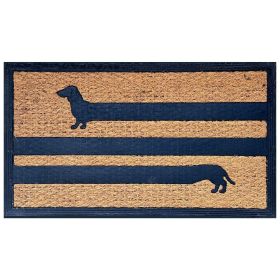 Dashund  Coir Doormat – Non-Slip Outdoor Entry Mat