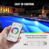 VEVOR 120V AC LED Pool Light, 10 Inch 40W, with 50 FT Cord Remote Control