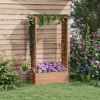 Outsunny Raised Garden Bed with Arch Trellis
