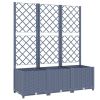 Garden Planter Blue Grey Polypropylene Large Durable