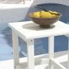 White Adirondack Side Table