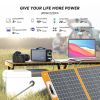 300W Solar Generator, FlashFish 60000mAh Portable Power Station