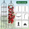 2 Packs Garden Obelisk Trellis 5.9FT Plants Tower