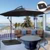 Outsunny 4-Piece 175lb Cantilever Patio Umbrella Base Weights for Offset Hanging Umbrella