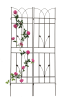 2 Pack Metal Garden Trellis Brown