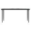Dining Table Black Powder-coated steel Large Durable