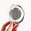1pc Stainless Steel Flower Of Life Wind Spinner