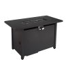Steel Outdoor Fire Pit Table with Lid
