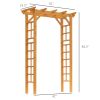Outsunny 85" Wooden Garden Arbor