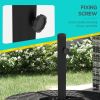 Outsunny Outdoor Universal Cross Brace Umbrella Stand Black