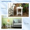 White Adirondack Side Table