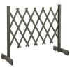 Garden Trellis Fence Gray 47.2"x23.6" Solid Firwood