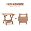 TALE Folding Adirondack Side Table – All-Weather Square Outdoor Table