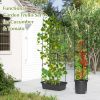 2 Pack Garden Planters with Trellis