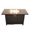 Steel Outdoor Fire Pit Table with Lid