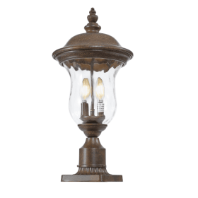 Vintage Outdoor Light Pole Lights- One Piece (Color: Brown)
