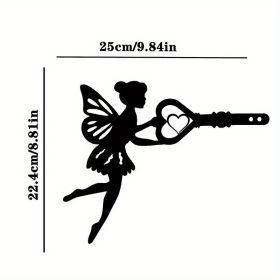 1pc Angel On Branch Steel Silhouette Metal Art Fairy Silhouette (Model: A32)