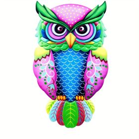 1pc Metal Owl Wall Decor, Outside Garden Decoration (Style: Model B)